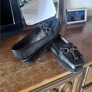 Black Leather Loafers